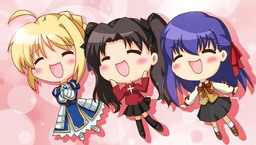 Fate - Stay Night - Rin, Sakura and Saber i00006