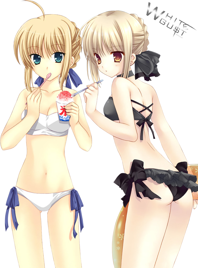 Fate - Stay Night - Saber and Saber Alter i00046