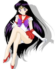 Sailor Moon - Sailor Mars and Rei i00021